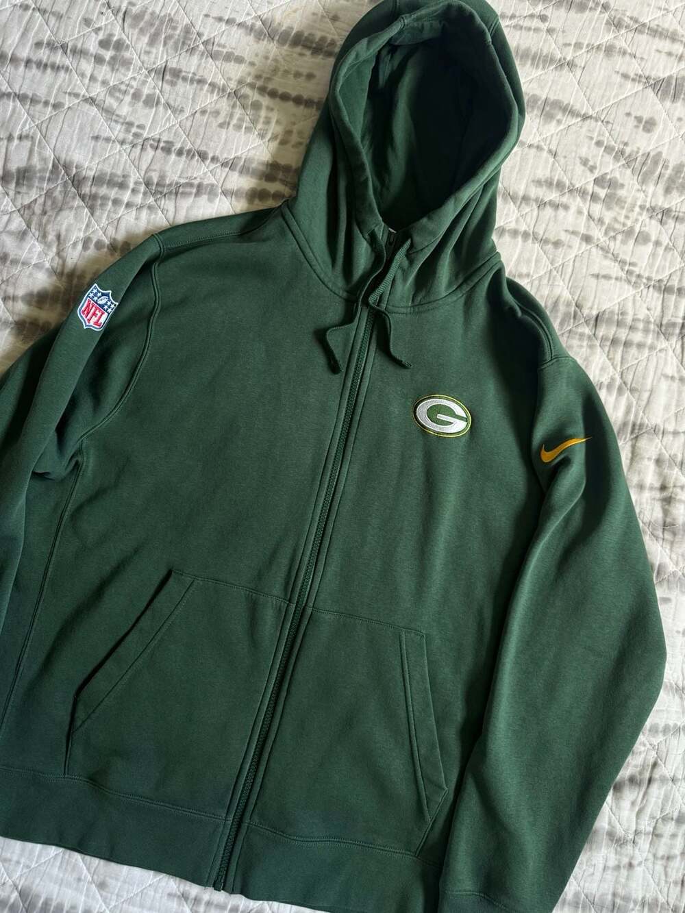 Men's Green Bay Packers Nike 23/24 Sideline Club Full-Zip Hoodie Men’s XL
